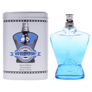 World Champion Blue by New Brand for Men - 3.3 oz EDT Spray